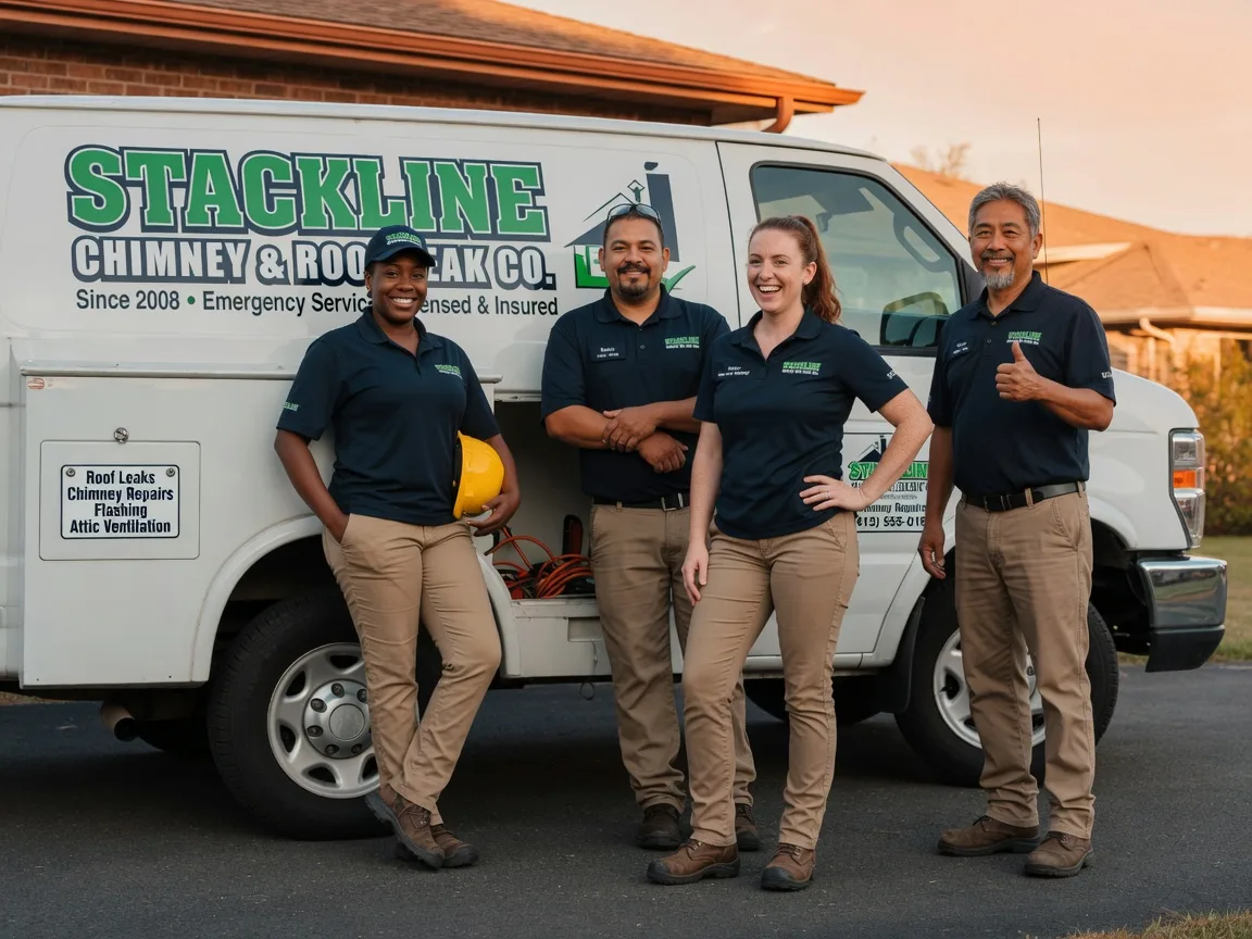 Chimney flashing repair company in Yukon, OK
